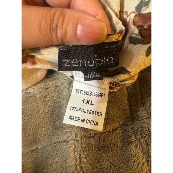 Zenobia plus size women's V-neck sleeveless floral summer maxi dress 3XL - Picture 7 of 7